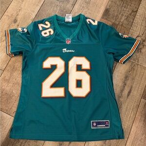🏈 NFL Miami Dolphins Miller 26 Teal Jersey with Logo Pro Line Football 🏈 Retired